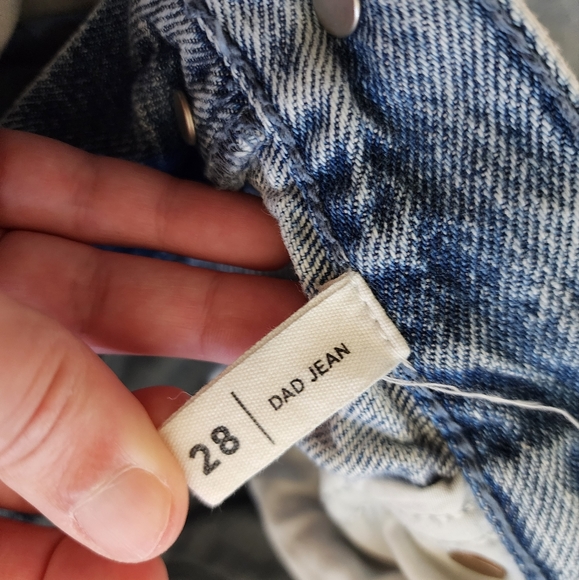 Pacsun Static Blue High Waisted Button Fly Dad Jeans - Picture 7 of 11